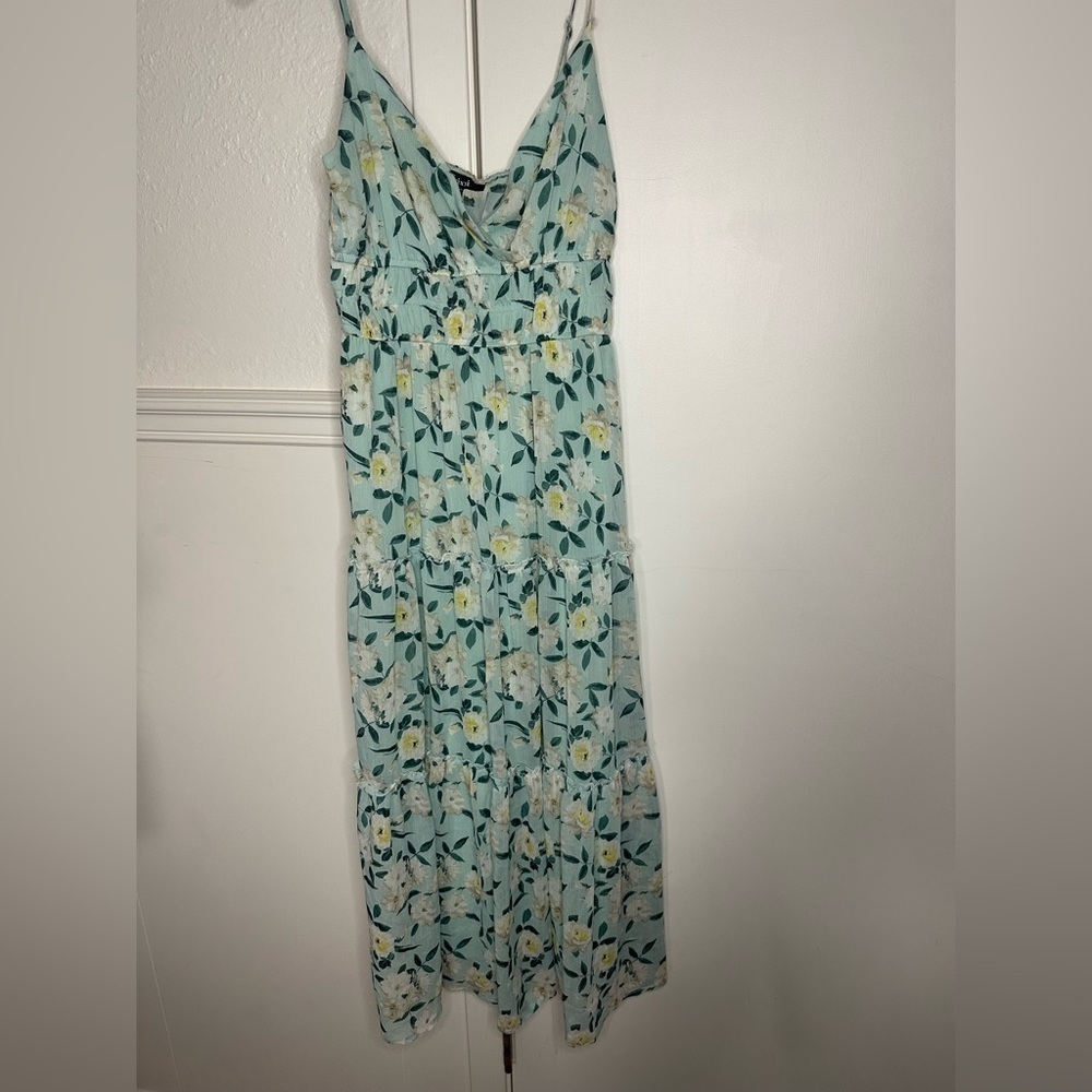 Trixxi Floral Print Dress with Spaghetti Straps size S